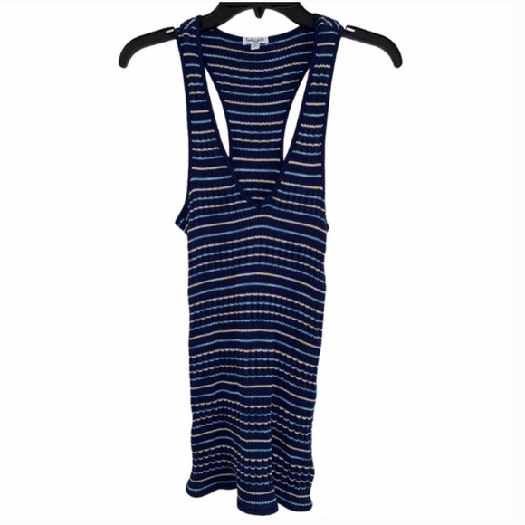 Splendid Striped Rib-Knit Racerback Tank - Picture 2 of 7